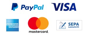Sie können Ihre Buchung sicher und schnell mit PayPal bezahlen - es stehen die Zahlungsarten PayPal, Visa, Mastercard und Sepa-Lastschrift zur verfügung